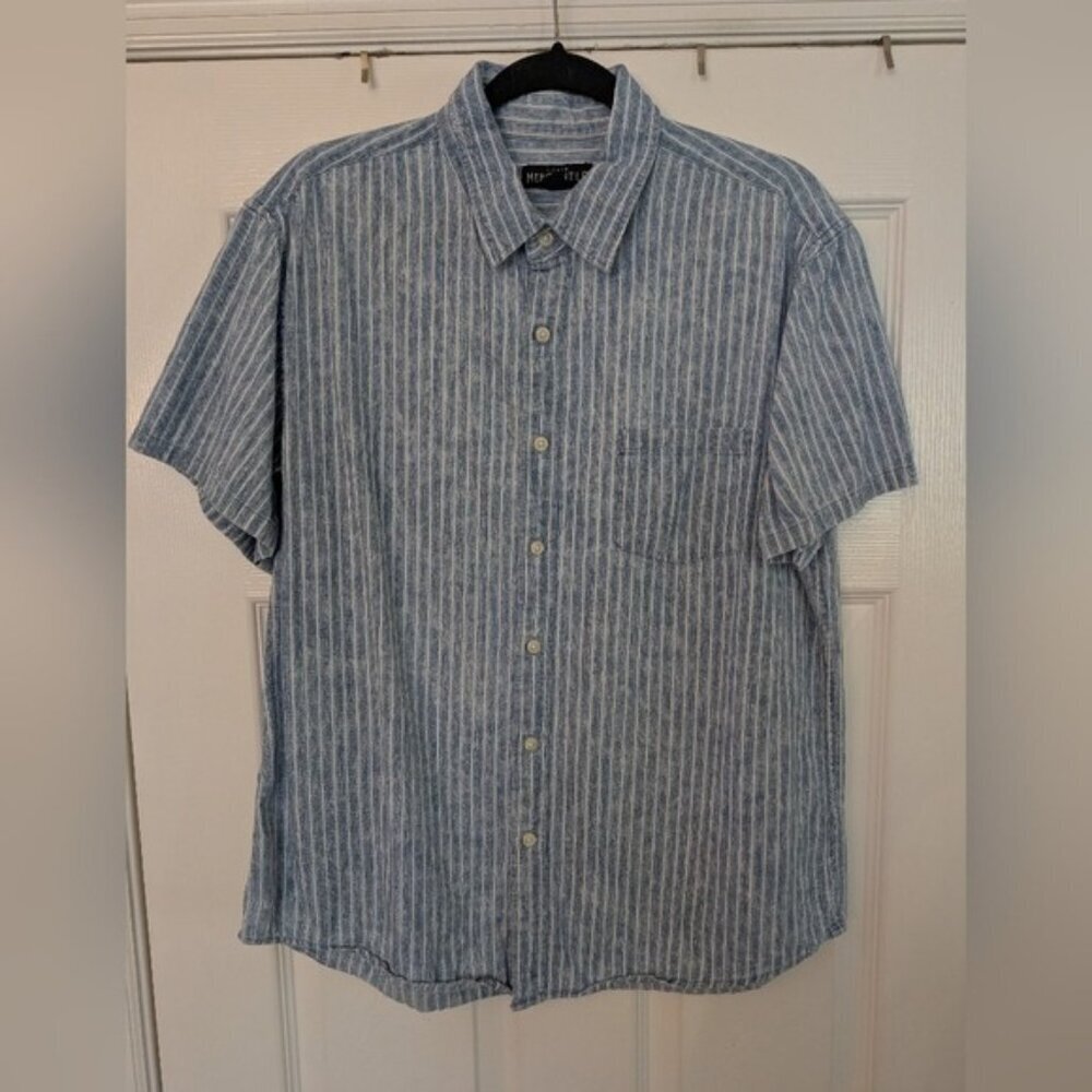 Men's J.CREW MERCANTILE Striped Short Sleeve Button Down Shirt